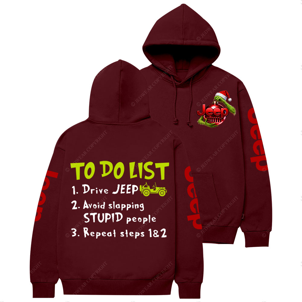Jp Christmas To Do List Casual Hoodie