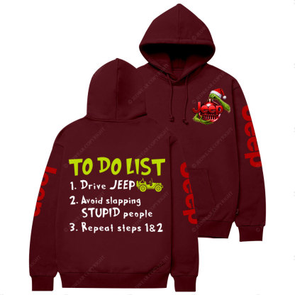 Jp Christmas To Do List Casual Hoodie
