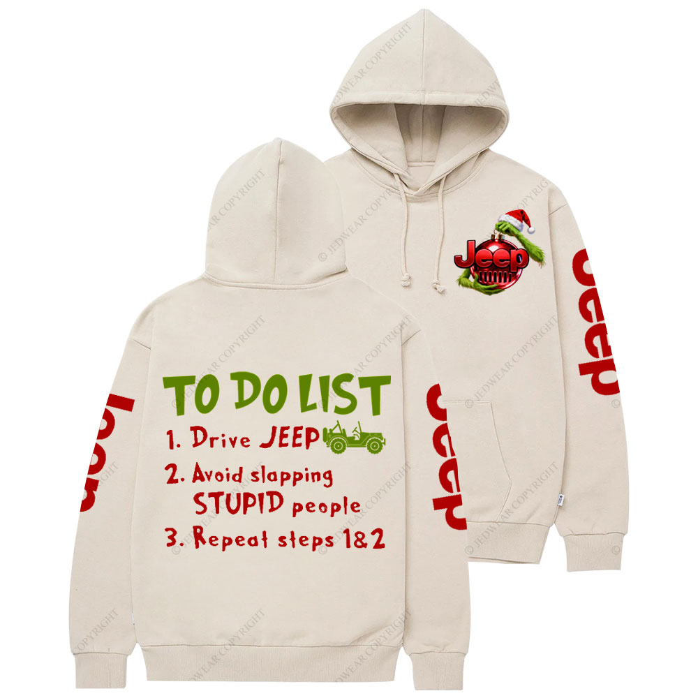Jp Christmas To Do List Casual Hoodie