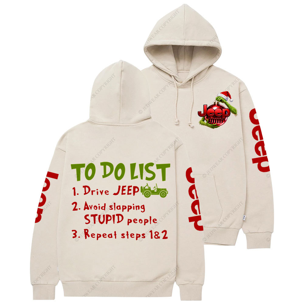 Jp Christmas To Do List Casual Hoodie