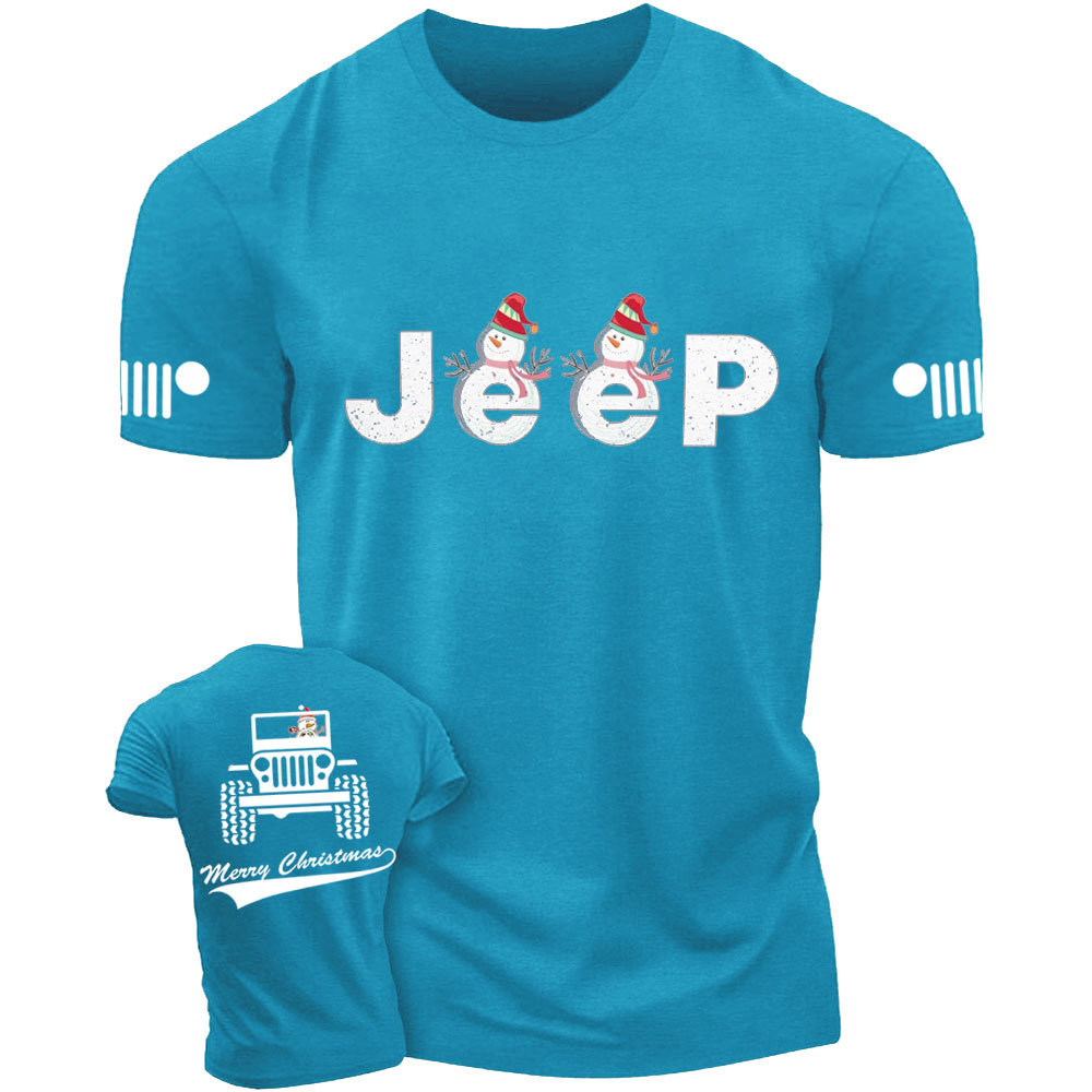 Merry Christmas Snowman Jp Double Printed T-Shirt