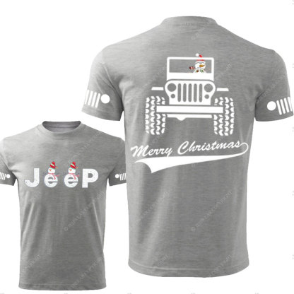Merry Christmas Snowman Jp Double Printed T-Shirt