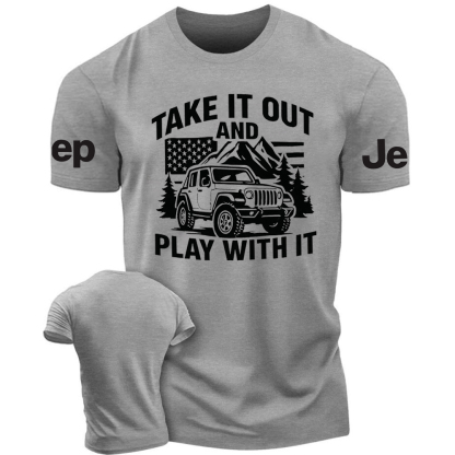 Take It Out And Play With It - Usa Flag Jp Tshirt