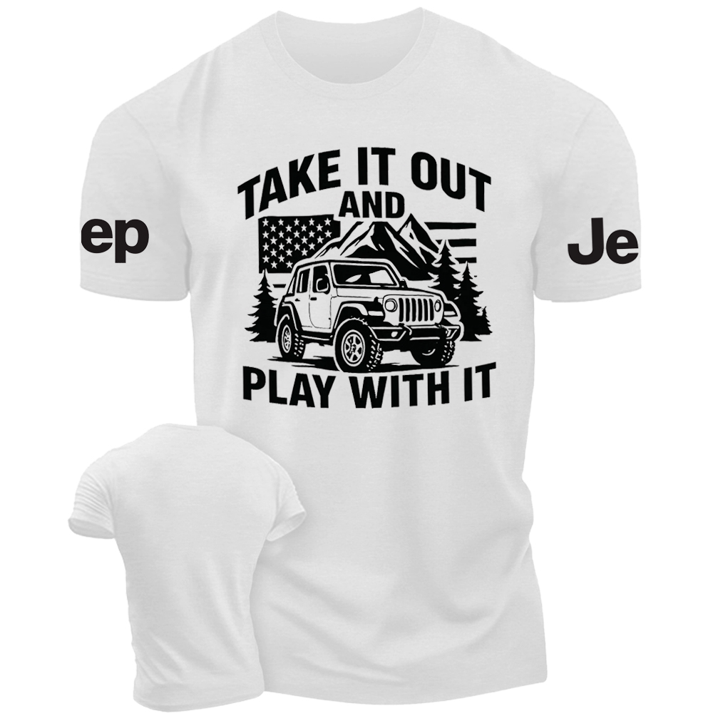 Take It Out And Play With It - Usa Flag Jp Tshirt