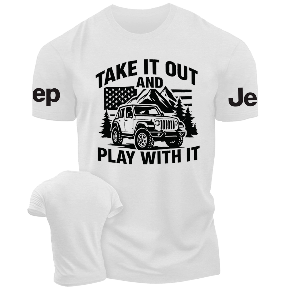 Take It Out And Play With It - Usa Flag Jp Tshirt