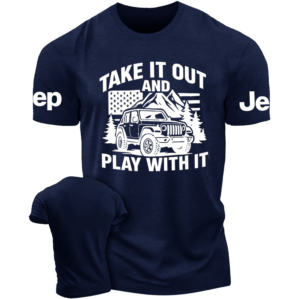 Take It Out And Play With It - Usa Flag Jp Tshirt