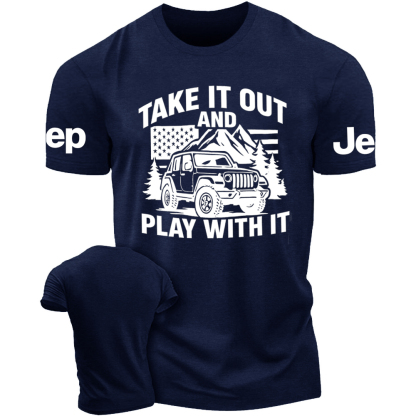Take It Out And Play With It - Usa Flag Jp Tshirt