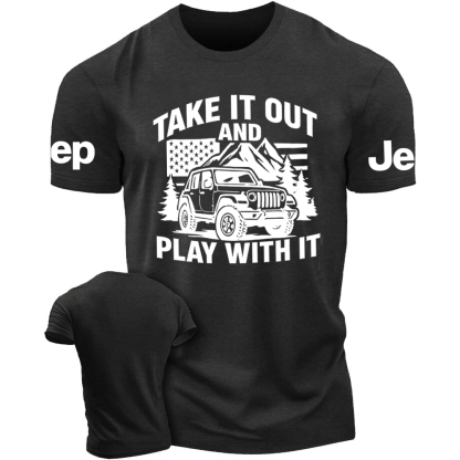 Take It Out And Play With It - Usa Flag Jp Tshirt
