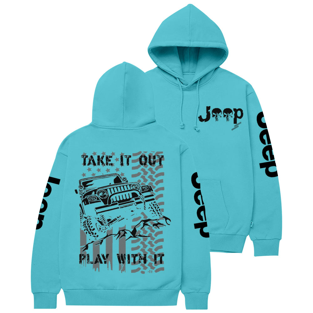 Jp American Flag Take It Out and Play With It Casual Hoodie