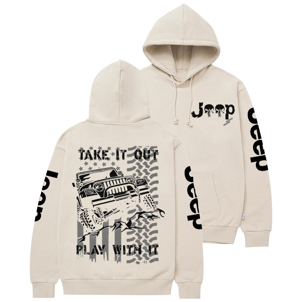 Jp American Flag Take It Out and Play With It Casual Hoodie