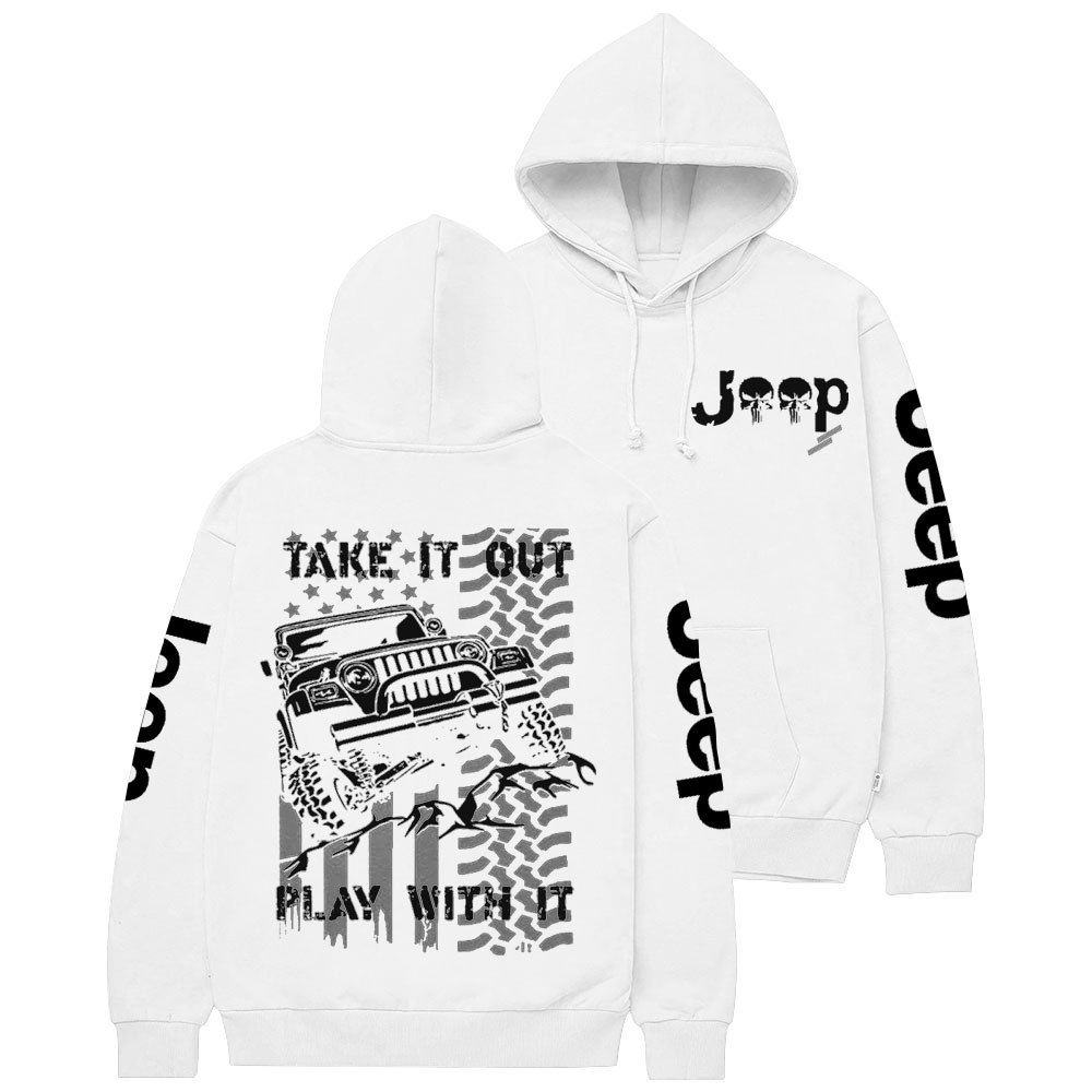 Jp American Flag Take It Out and Play With It Casual Hoodie