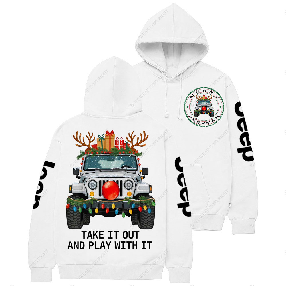 Merry Jpmas Take it Out and Play with It Casual Hoodie