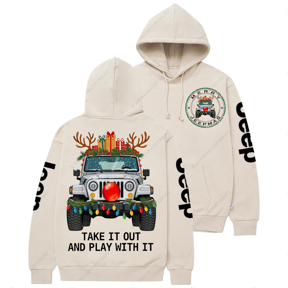 Merry Jpmas Take it Out and Play with It Casual Hoodie