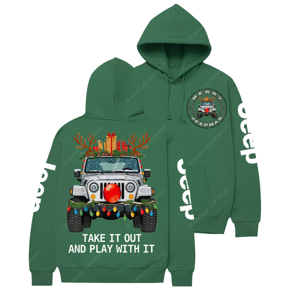 Merry Jpmas Take it Out and Play with It Casual Hoodie