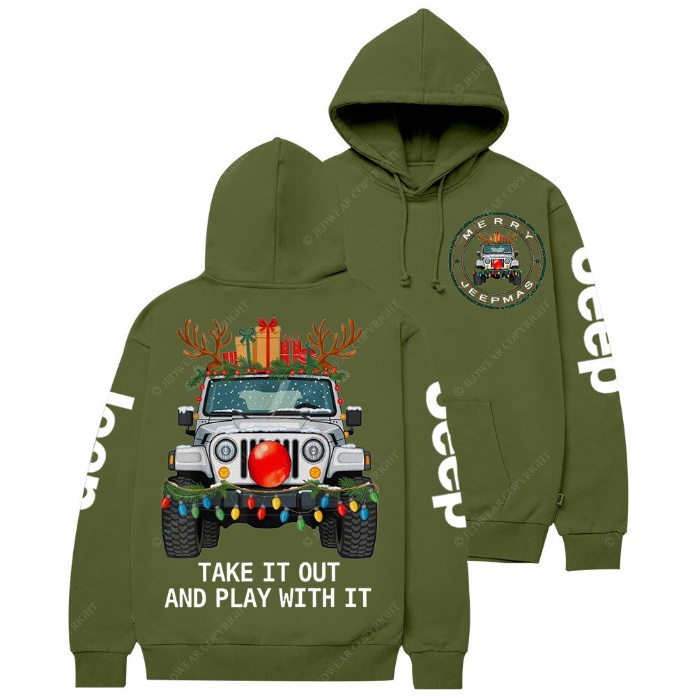 Merry Jpmas Take it Out and Play with It Casual Hoodie