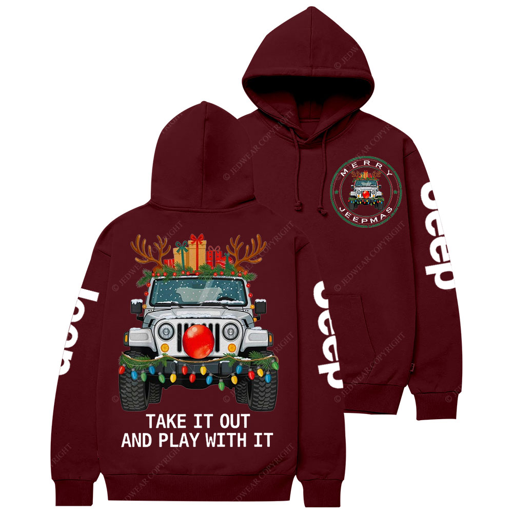 Merry Jpmas Take it Out and Play with It Casual Hoodie