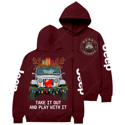 Merry Jpmas Take it Out and Play with It Casual Hoodie