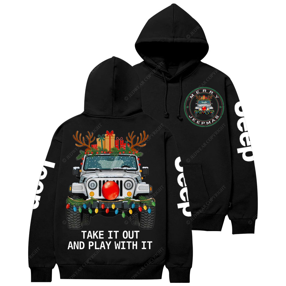 Merry Jpmas Take it Out and Play with It Casual Hoodie