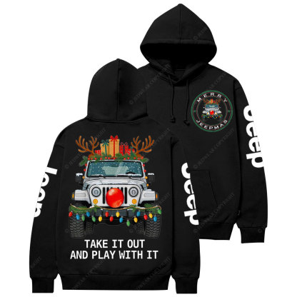 Merry Jpmas Take it Out and Play with It Casual Hoodie