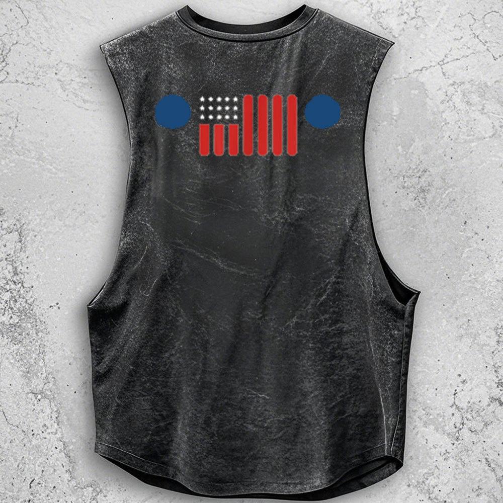 7 Slot Grille American Flag Take it Out and Play with it Jp Lover - Men Tank