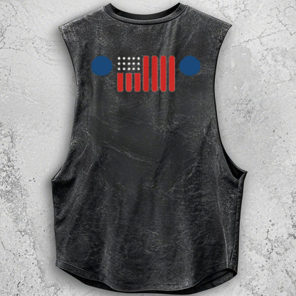 7 Slot Grille American Flag Take it Out and Play with it Jp Lover - Men Tank