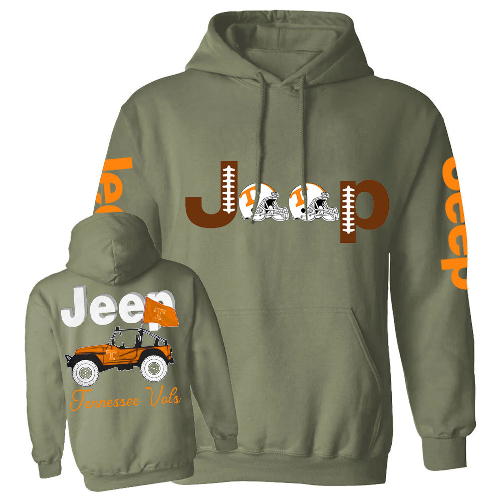 Jp Tennessee Football Flag Casual Hoodie