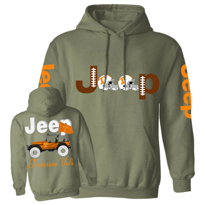 Jp Tennessee Football Flag Casual Hoodie
