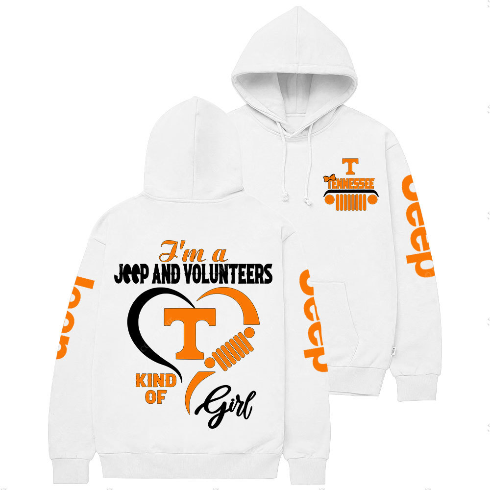 Tennessee Volunteers Football Team Heart Jp Girl Casual Hoodie
