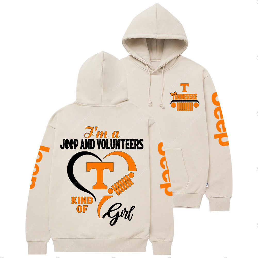 Tennessee Volunteers Football Team Heart Jp Girl Casual Hoodie