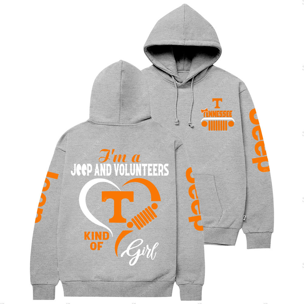 Tennessee Volunteers Football Team Heart Jp Girl Casual Hoodie