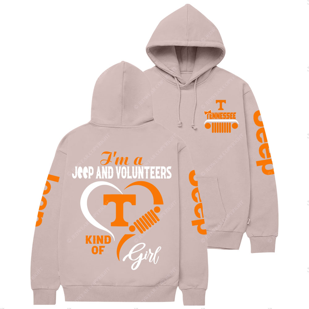 Tennessee Volunteers Football Team Heart Jp Girl Casual Hoodie