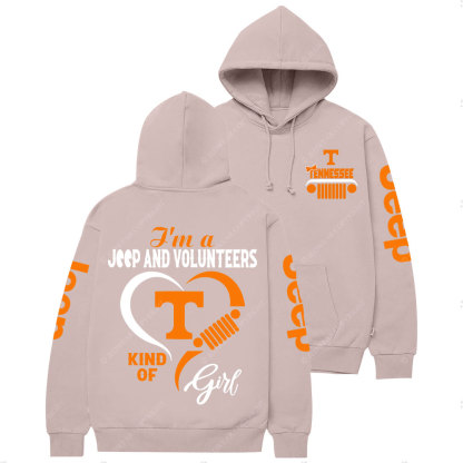 Tennessee Volunteers Football Team Heart Jp Girl Casual Hoodie