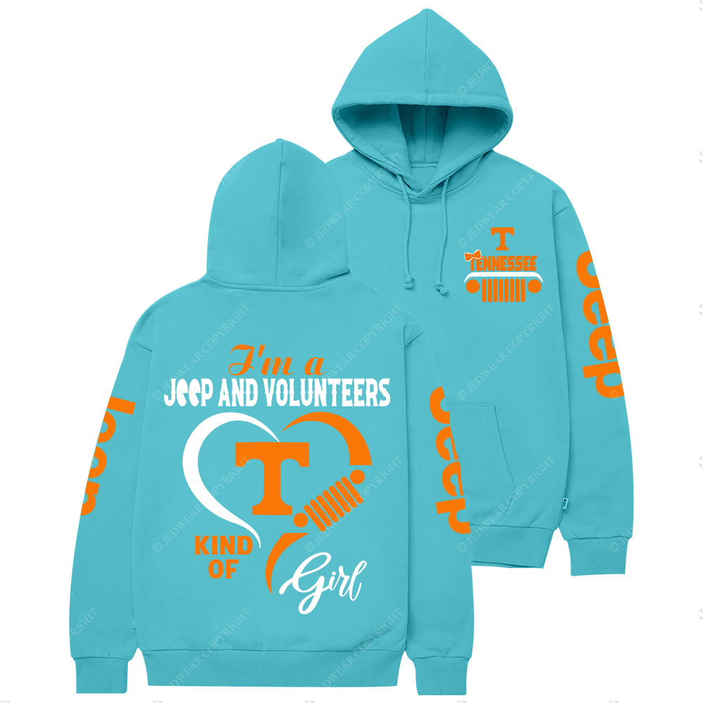 Tennessee Volunteers Football Team Heart Jp Girl Casual Hoodie