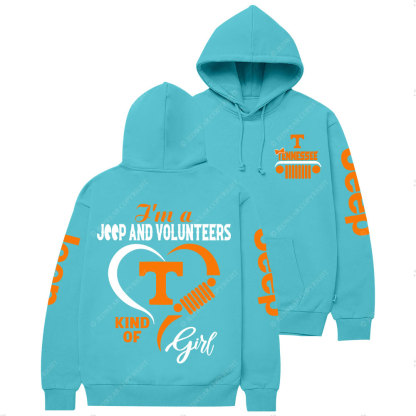 Tennessee Volunteers Football Team Heart Jp Girl Casual Hoodie