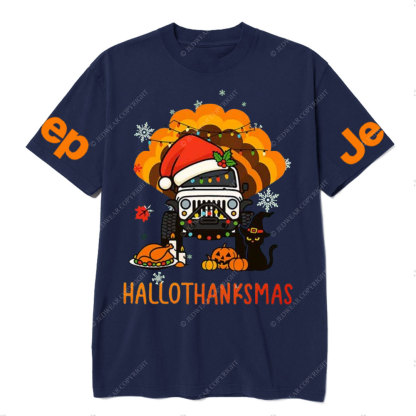 Happy Hallothanksmas Witch Turkey Jp T-Shirt