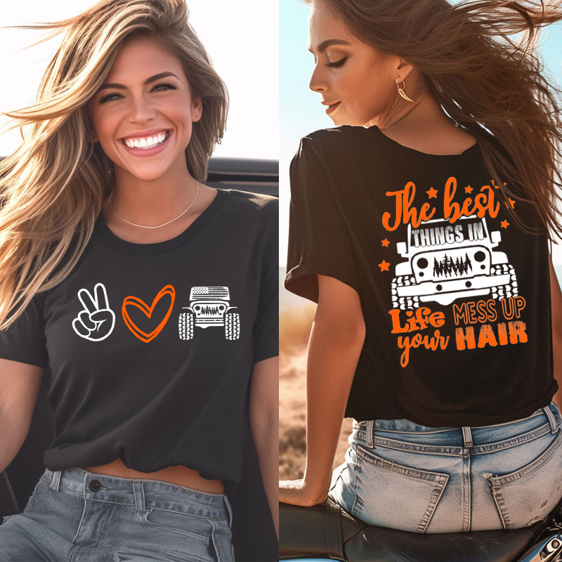 The Best Things In Life Mess Up Your Hair Jp Offroad T-Shirt