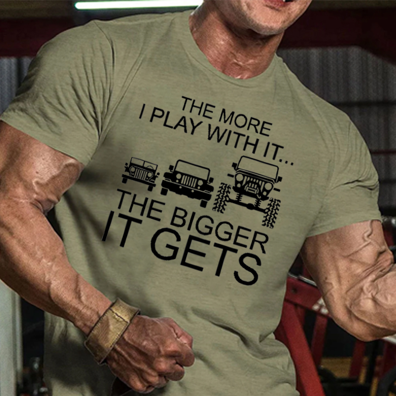 The More I Play With It The Bigger It Gets - Funny Jp T-shirt