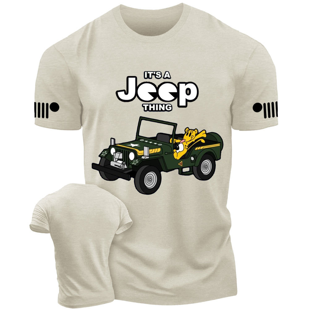 Tiger Drives Willys It's a Jp Thing T-Shirt