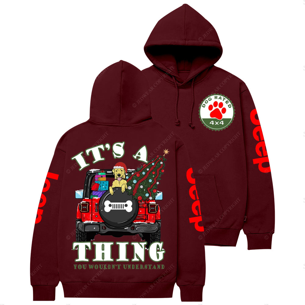 It's A Jp Thing Dog Lover Christmas Casual Hoodie
