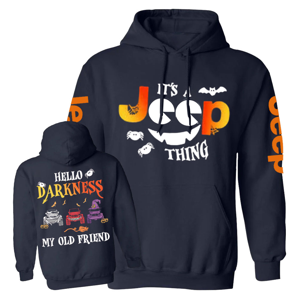 Jp Halloween Hello Darkness My Old Friend Casual Hoodie