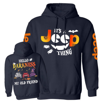Jp Halloween Hello Darkness My Old Friend Casual Hoodie