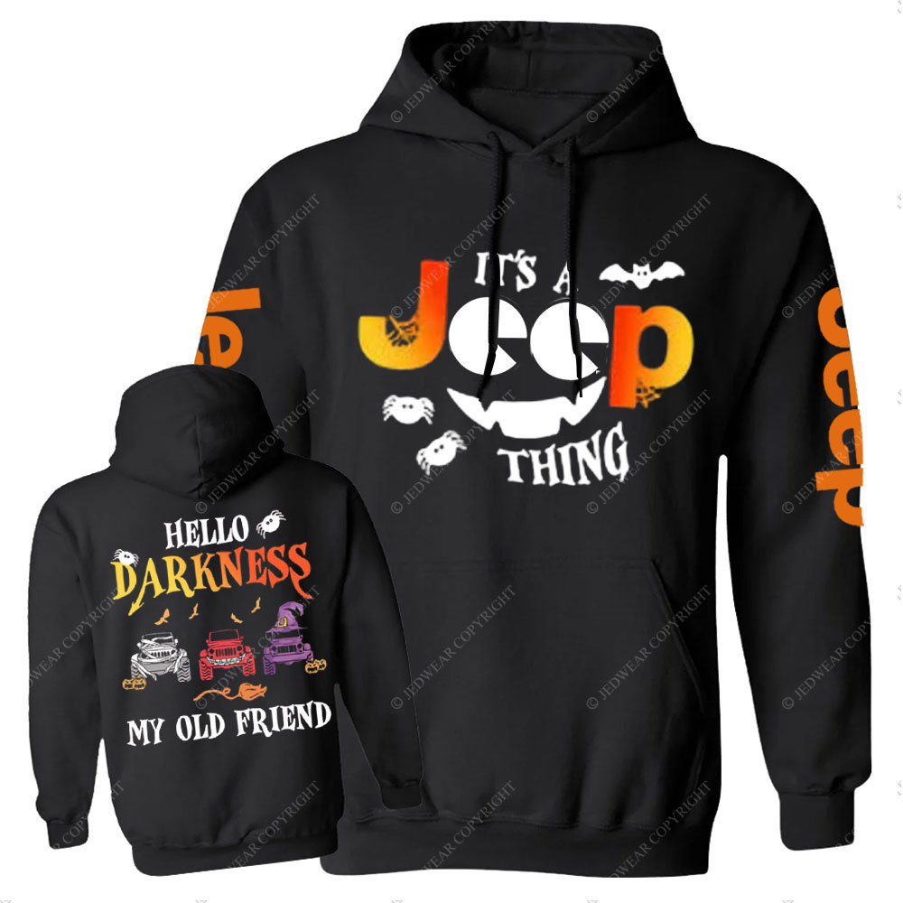 Jp Halloween Hello Darkness My Old Friend Casual Hoodie