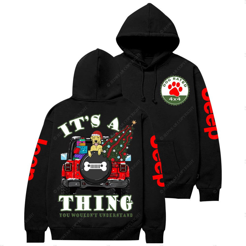It's A Jp Thing Dog Lover Christmas Casual Hoodie
