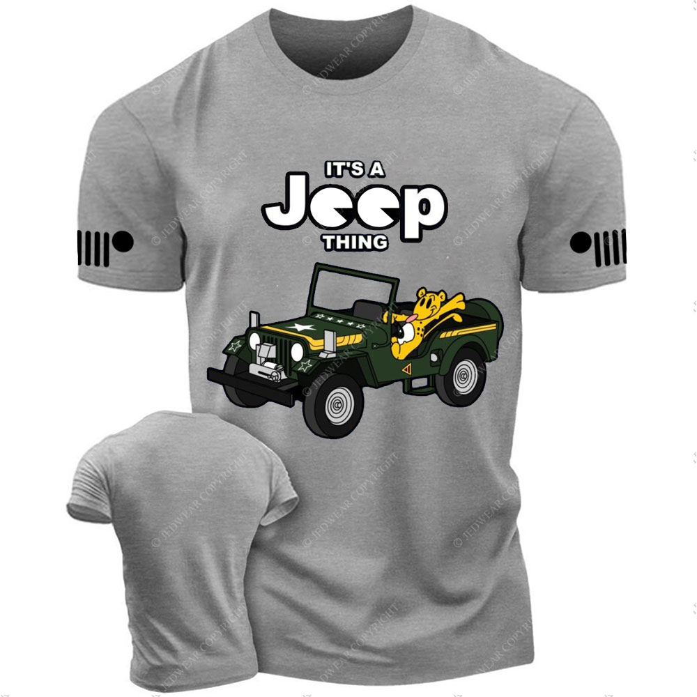 Tiger Drives Willys It's a Jp Thing T-Shirt