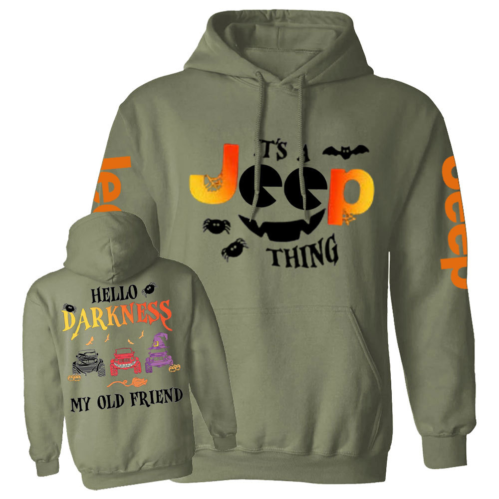 Jp Halloween Hello Darkness My Old Friend Casual Hoodie