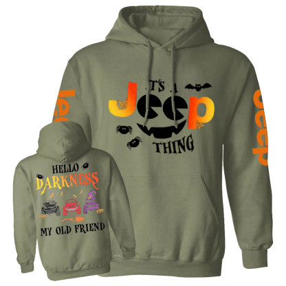 Jp Halloween Hello Darkness My Old Friend Casual Hoodie