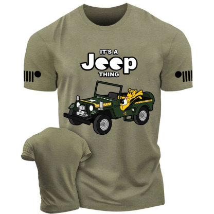 Tiger Drives Willys It's a Jp Thing T-Shirt