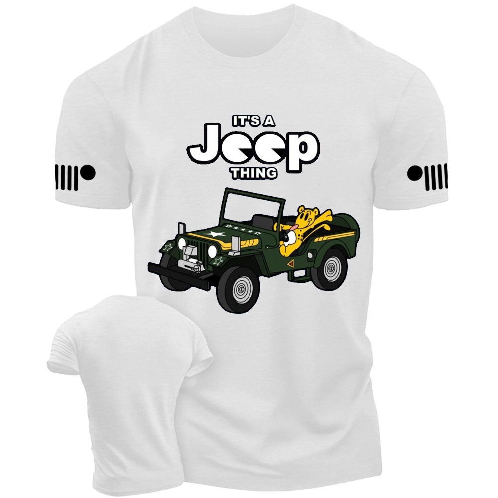 Tiger Drives Willys It's a Jp Thing T-Shirt