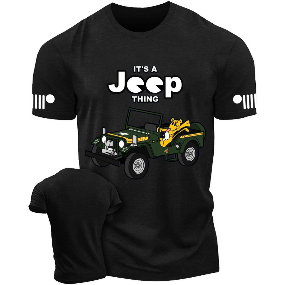 Tiger Drives Willys It's a Jp Thing T-Shirt