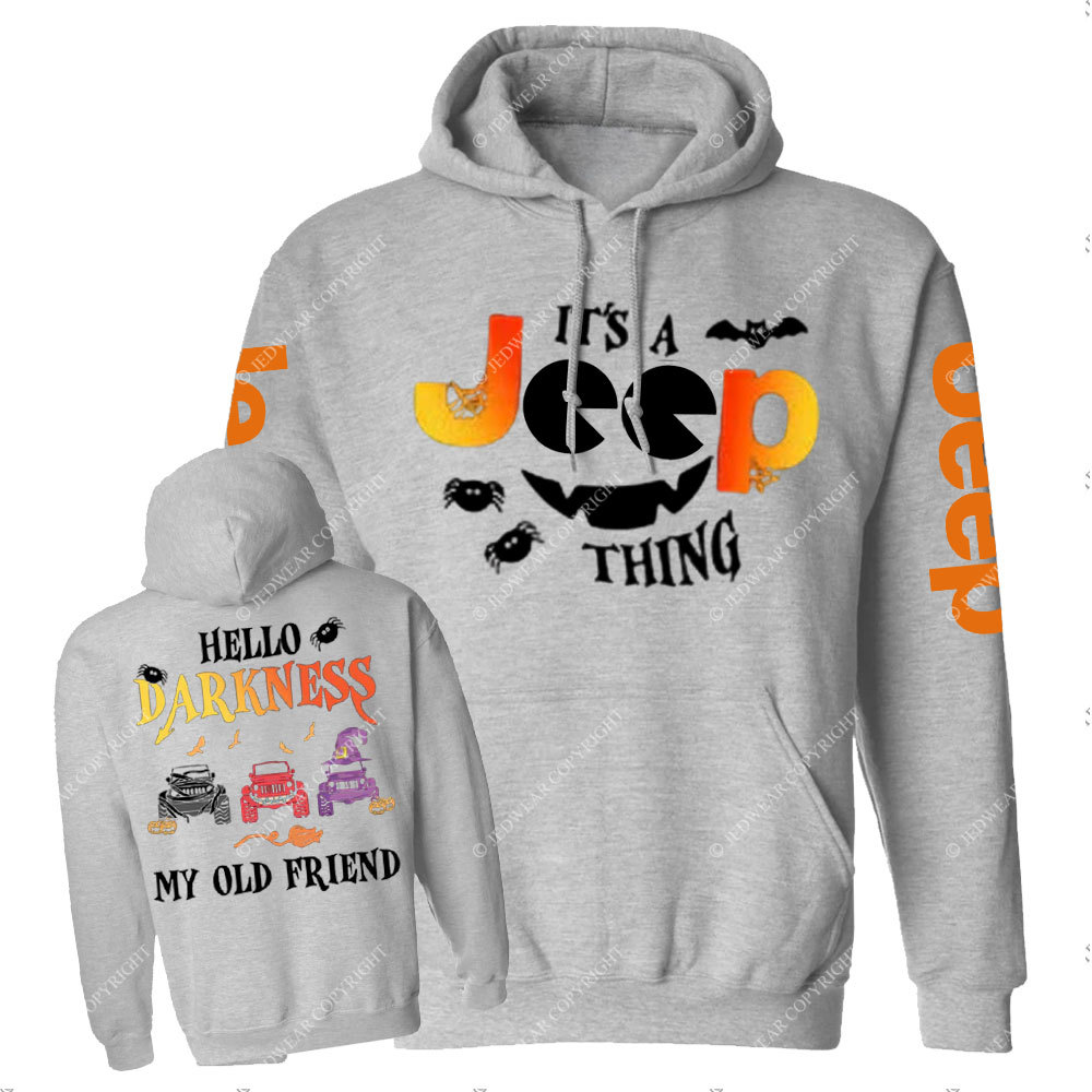 Jp Halloween Hello Darkness My Old Friend Casual Hoodie